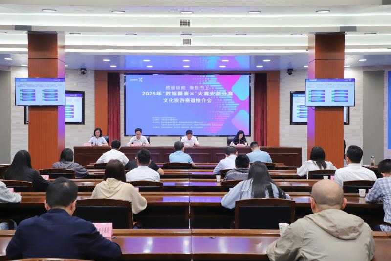 我市举办2025年“数据要素×”大赛安徽分赛文化旅游赛道推介会